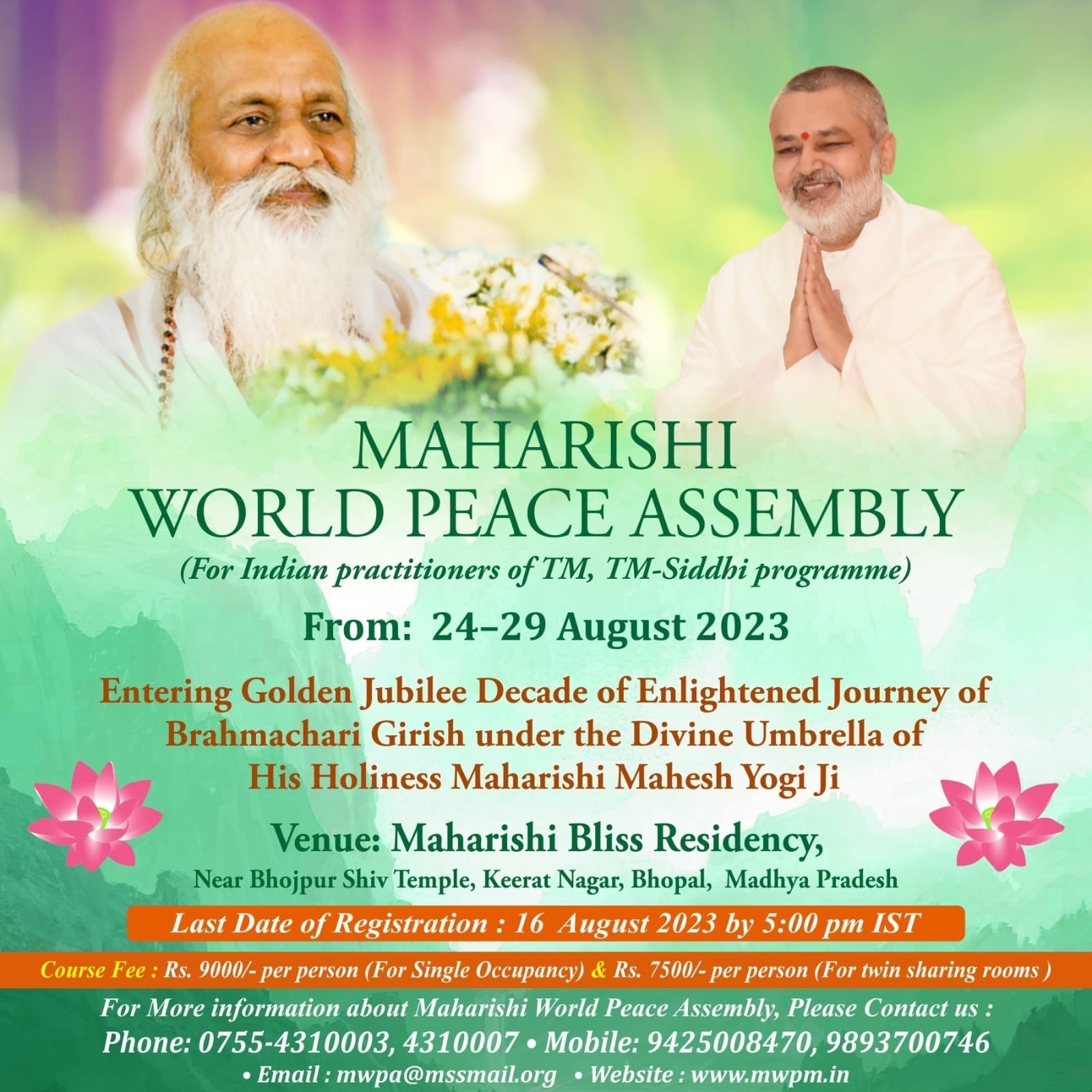 Maharishi World Peace Assembly 2023
